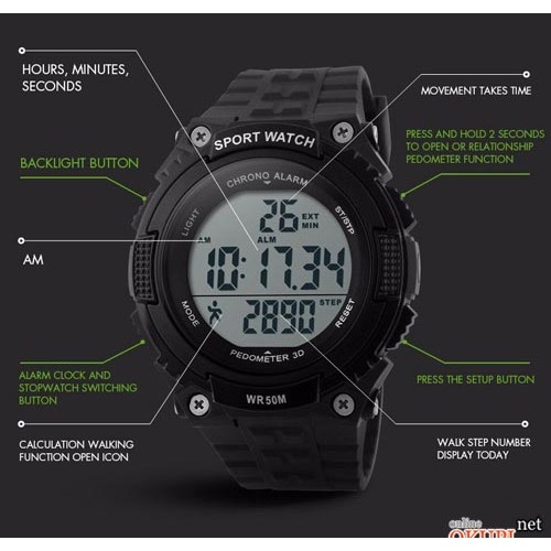 Мужские часы Skmei 1112 с шагомером Мужские часы Skmei 1112 с шагомером
