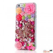Чехол объемные цветы на Iphone 6 plus