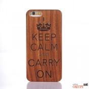 Чехол Деревянный Keep Calm на Iphone 6/6s
