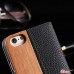 Чехол Деревянный Книжка Кожа на Iphone 6/6s