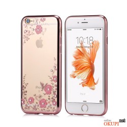 Чехол розовый со стразами на Iphone 7/8 PLUS Чехол розовый со стразами на Iphone 7/8 PLUS