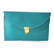 Женский клатч конверт (бирюзовый)